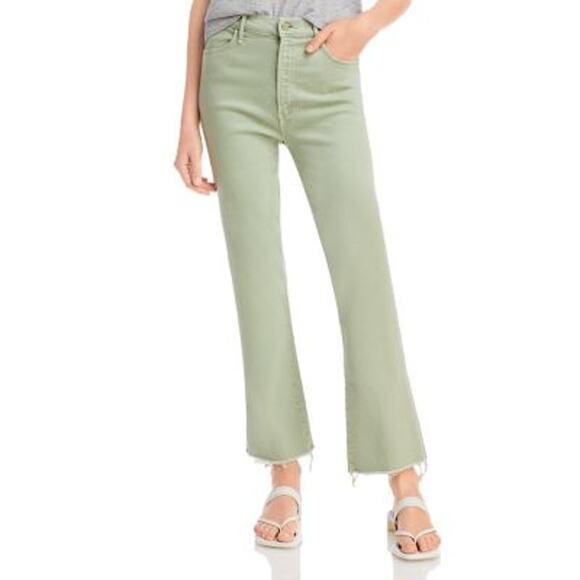 MOTHER Denim - MOTHER Ladies Sage Green "The Hustler" Ankle Fray Wide Leg Jeans, Size 26, NWT!